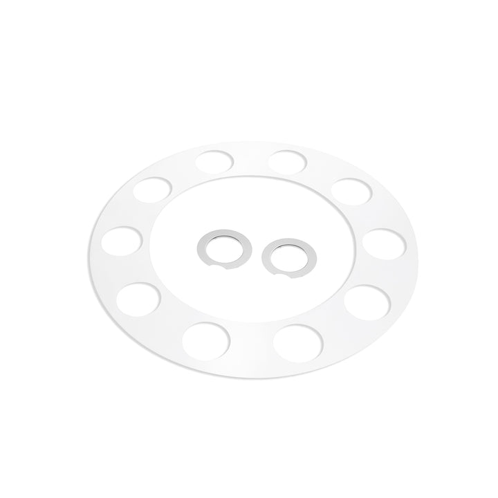 Pointed Rear Axle Cover With 33mm Standard Style Push-On Nut Covers - Chrome