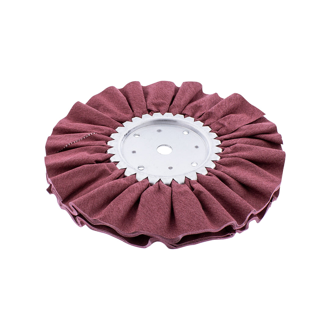 8" Red Treated Airway Buff - 5/8" &amp; 1/2" Arbor