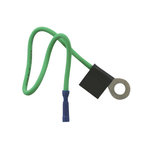 Fusible Link Wire - 14 AWG, Green w/ 5/16" Stud, (1) 10.5" Pc.