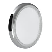 Chrome 7-¼" Round Speaker Cover For Peterbilt 389 (2008+), 388 (2008-2014), 379/378/335/330 (1995-2000), Snap-On