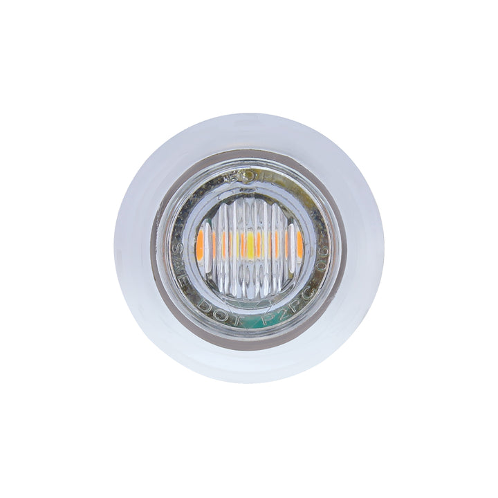 3 LED 3/4" Mini Double Fury Light (Clearance/Marker) - Amber LED/Blue LED