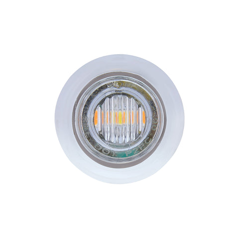 3 LED 3/4" Mini Double Fury Light (Clearance/Marker) - Amber LED/Blue LED