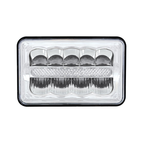 ULTRALIT - 9 High Power LED 4" X 6" Rectangular Light With White Position Light Bar