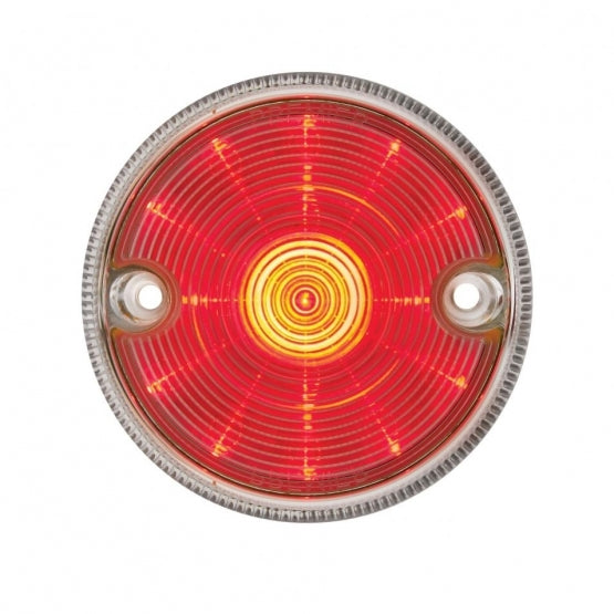 15 LED 3" Series 2 Light Only For Double Face Light Housing - Red LED/Clear Lens