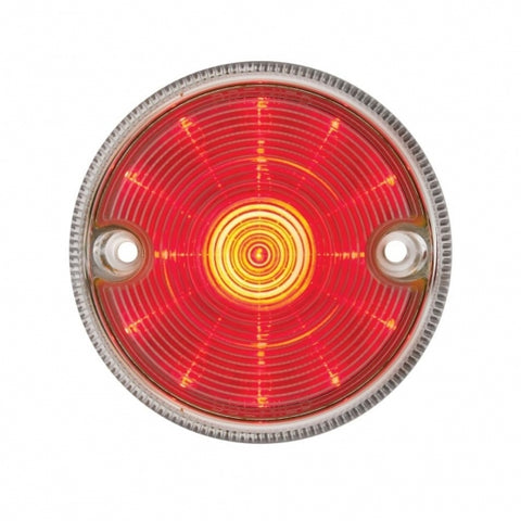 15 LED 3" Series 2 Light Only For Double Face Light Housing - Red LED/Clear Lens