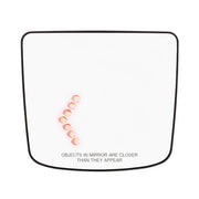 Heated Auxiliary Convex Mirror With LED Turn Signal For 2012-2017 Volvo VNL - Driver