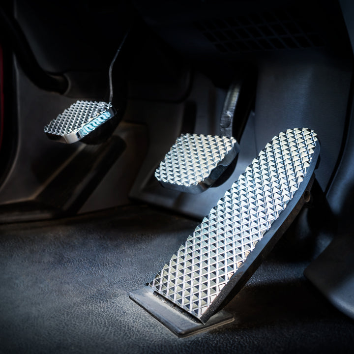 Chrome Billet Aluminum Diamond Pedal Set For 2014+ Peterbilt 567/579/587