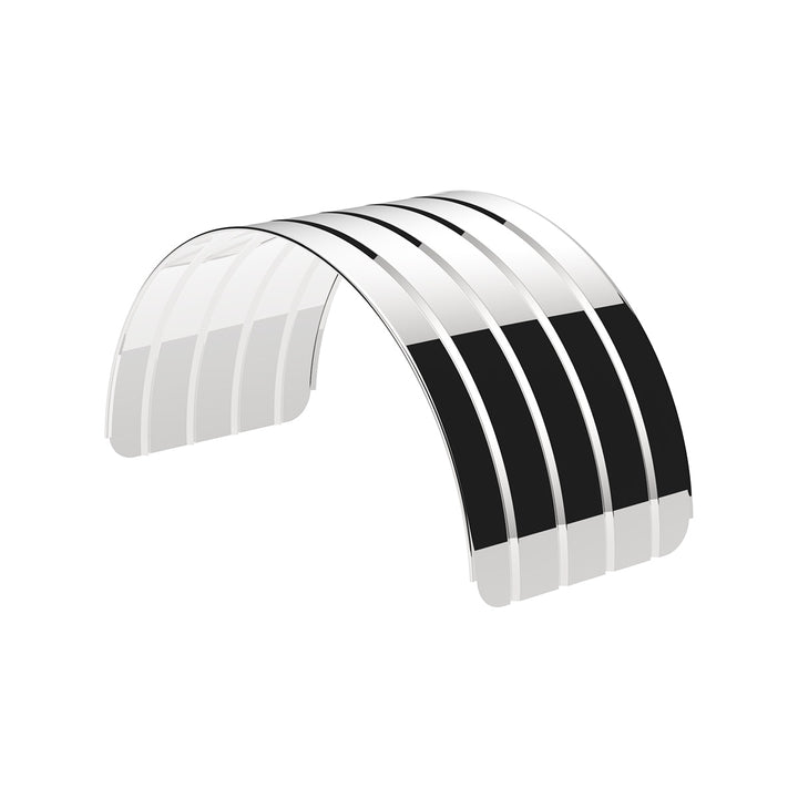 80" 430 Stainless Steel (18ga) Single Axle Fender - SR Series  (Pair)