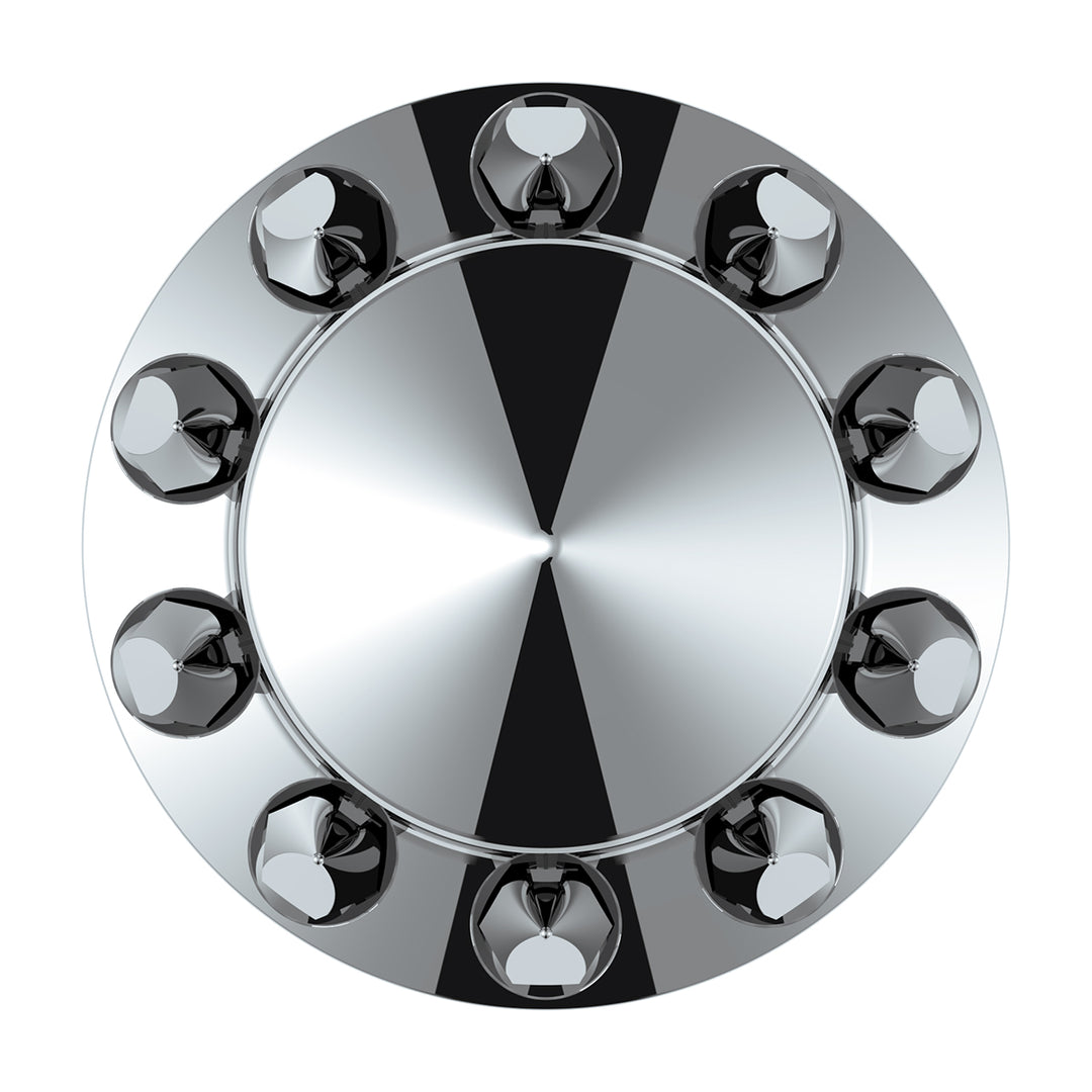 Pointed Rear Axle Cover With 33mm Spike Thread-On Nut Covers - Chrome