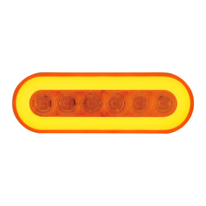 22 LED 6" Oval GloLight (Turn Signal) - Amber LED/Amber Lens