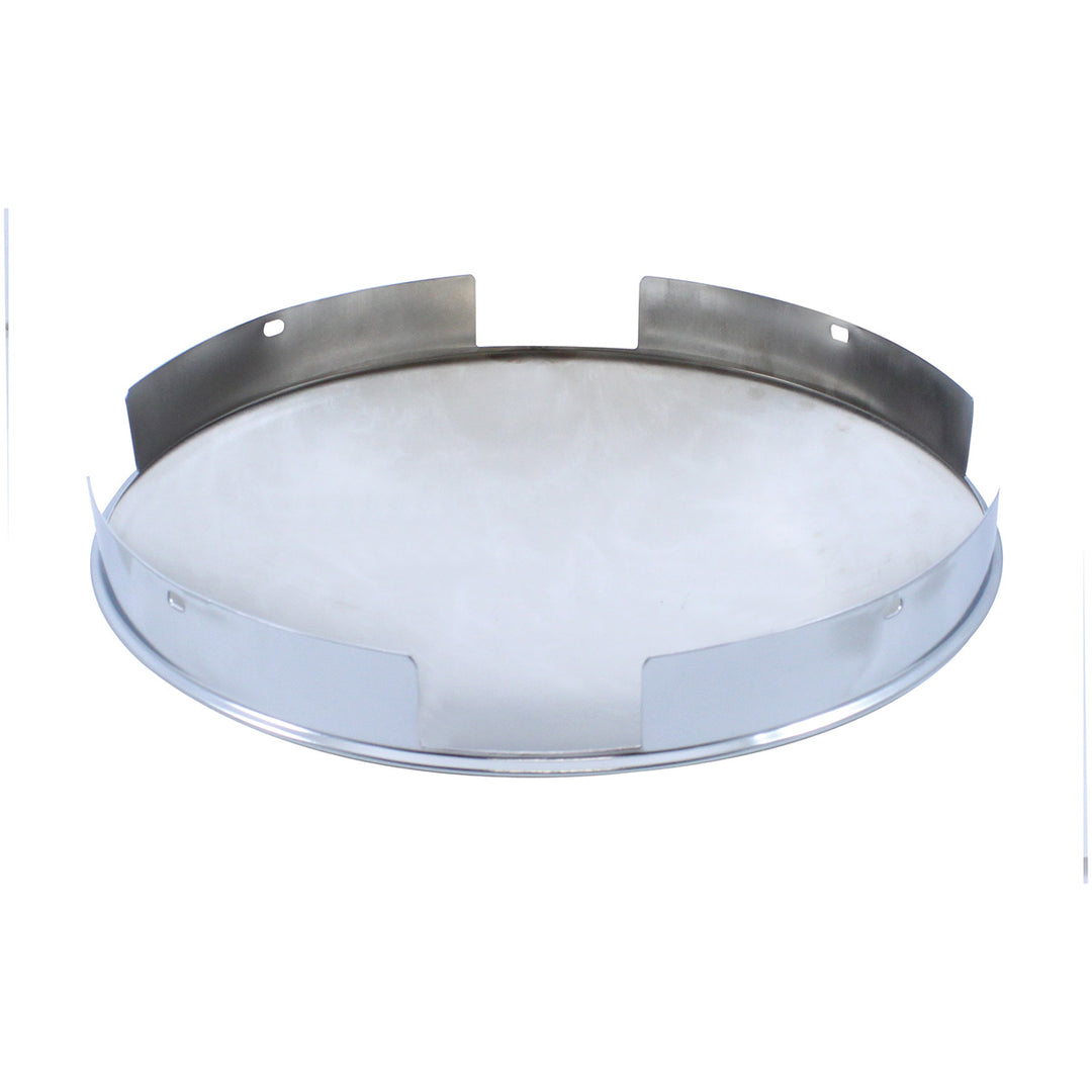 4 Even Notched Chrome Dome Front Hubcap - 1" Lip United Pacific 10118