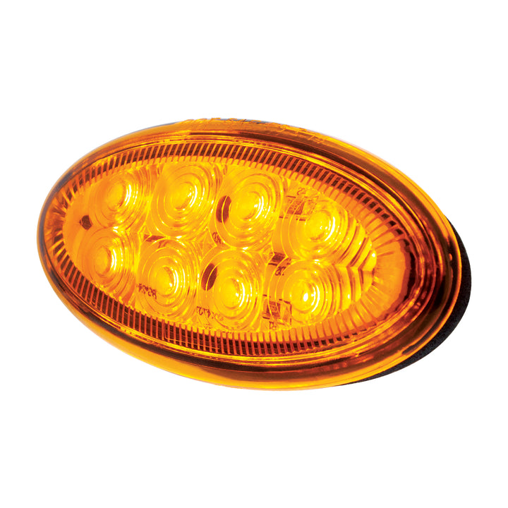 8 LED Fender Parking &amp; Turn Signal Light For Peterbilt 386 (2006-2014) &amp; 387 (2006-2010)-Amber LED/Amber Lens