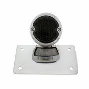 Chrome Horizontal Side Mount License Bracket For Motorcycle With 1933-36 Ford Style LED Tail Light