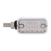 6 LED Single Function Double Face Light - Horizontal Mount - Amber & Red LED/Clear Lens