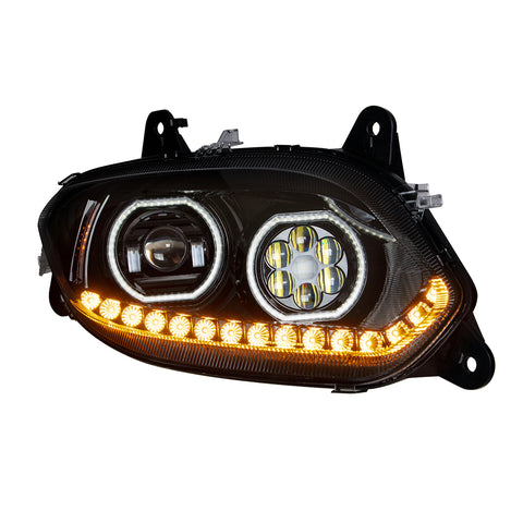 Black 17 LED Headlight For 2018-2024 International LT - Passenger