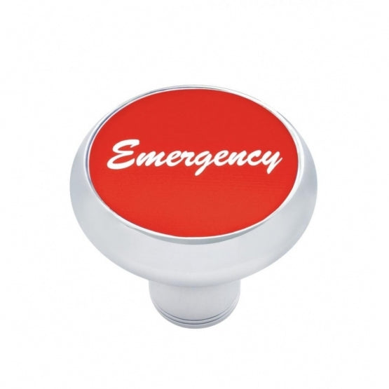 "Emergency" Deluxe Air Valve Knob - Red Aluminum Sticker