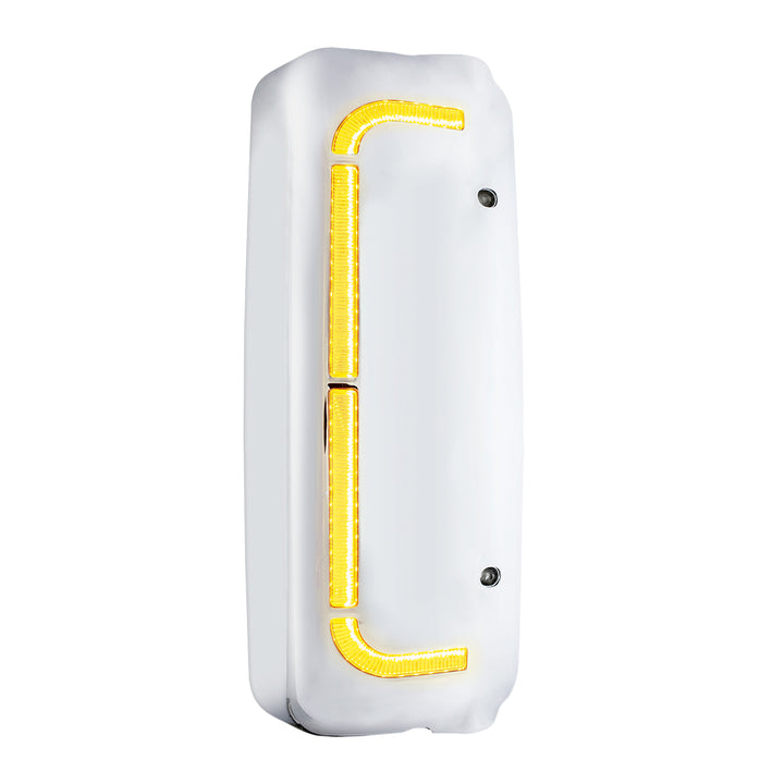 48 LED Chrome Mirror Cover With Sequential LED For FL Century (2005-2010) &amp; Columbia (2005-2020) - Passenger
