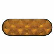 10 LED 6" Oval Turn Signal Light - Amber LED/Amber Lens