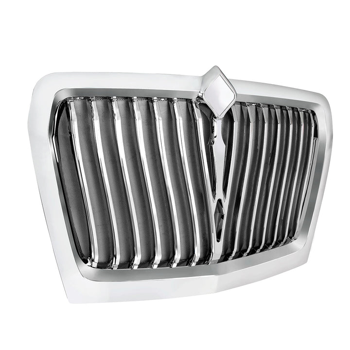 Chrome Curved Style Grille With Bug Screen For 2018-2024 International LT