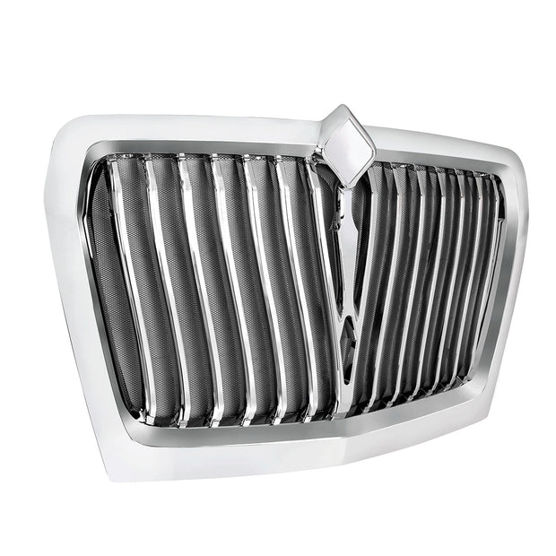 Chrome Curved Style Grille With Bug Screen For 2018-2024 International LT