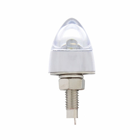 LED Bullet License Plate Fastener - White (2-Pack)