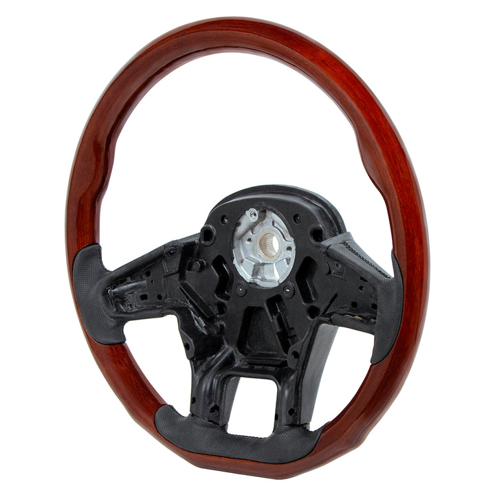 18" YourGrip Wood Steering Wheel For 2012-2021 Peterbilt 579 &amp; 2013-2021 Kenworth T680