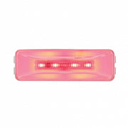 10 LED Rectangular GloLight (Clearance/Marker) - Red LED/Clear Lens
