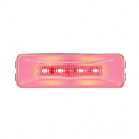 10 LED Rectangular GloLight (Clearance/Marker) - Red LED/Clear Lens