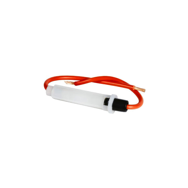 In-Line Glass Fuseholder 12 AWG 7" Wire w/ 30 Amp AGC Fuse, 1 Set.