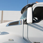 Chrome Die Cast Mexico Flag Emblem