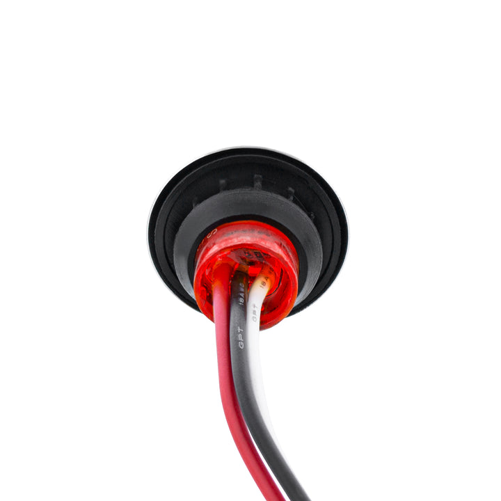 4 LED Dual Function 3/4" Mini Watermelon Light (Clearance/Marker) - Red LED/Red Lens