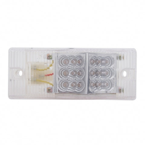18 LED Reflector Light (Park, Turn & Clearance) - Amber LED/Clear Lens
