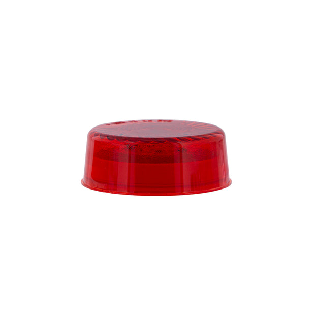 7 LED 2" Round Turbine Light (Clearance/Marker) - Red LED/Red Lens