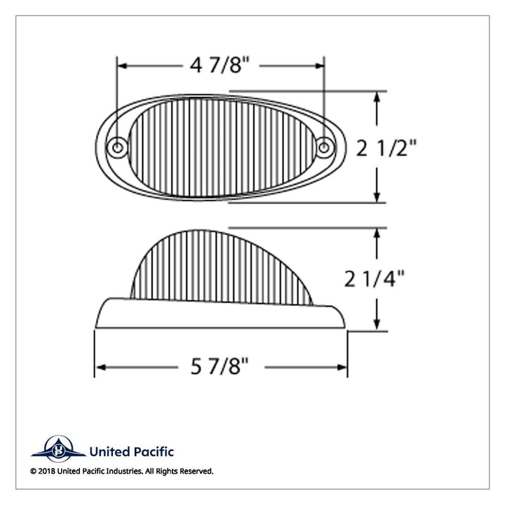 15 LED Freightliner Sleeper Light (Clearance/Marker) - Amber LED/Amber Lens