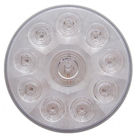 10 LED 4" Turn Signal Light - Amber LED/Clear Lens