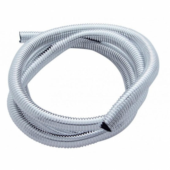 100' Chrome Wire Loom Roll - 1/4" Diameter