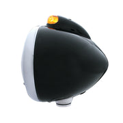 Black Guide 682-C Headlight Crystal H4 & Dual Mode LED Signal - Amber Lens