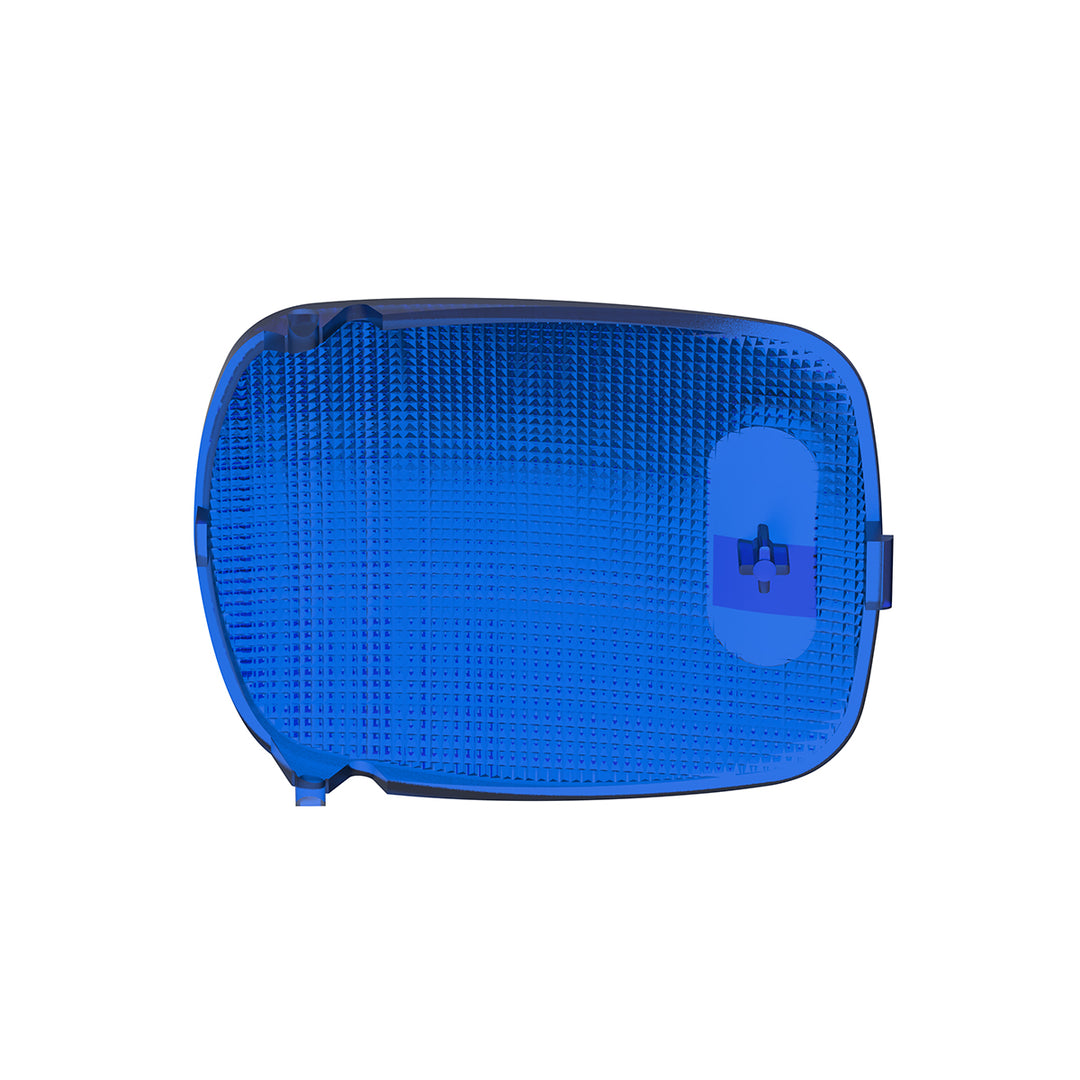 Rectangular Dome Light Lens For 2006+ Peterbilt - Blue