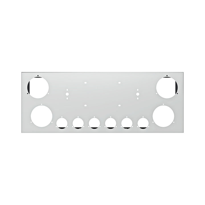33-3/4" SS Rear Center Light Panel With Four 4" &amp; Six 2" Light Cutouts