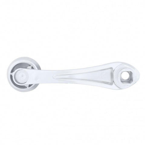 Chrome Die-Cast Window Crank With 16-Spline 7/16” OD Adapter - Indented