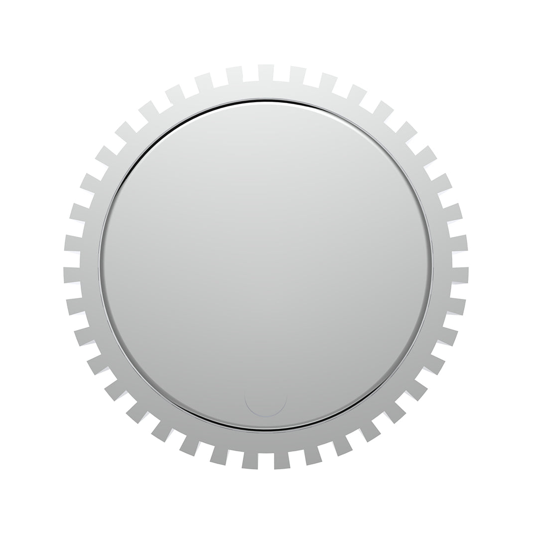 Chrome Plastic 1" Diameter Control Knob