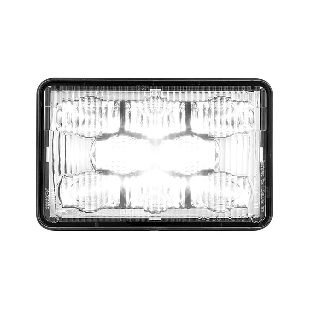 ULTRALIT - 8 High Power LED 4" X 6" Headlight - High Beam