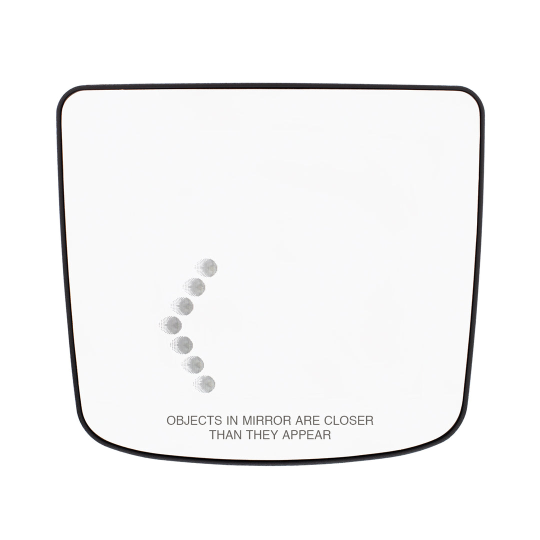 Heated Auxiliary Convex Mirror With LED Turn Signal For 2012-2017 Volvo VNL - Driver