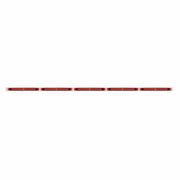 94" Stainless Steel Light Bracket - 19 LED 17-1/4" Light Bar x 5 With Red LED/Red Lens