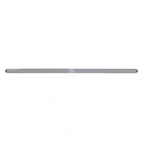 Dual 14 LED 12" Light Bars With Bezel - Amber LED/Chrome Lens