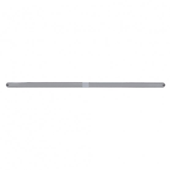 Dual 14 LED 12" Light Bars With Bezel - Amber LED/Chrome Lens