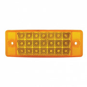 21 LED Reflector Rectangular Light (Clearance/Marker) - Amber LED/Amber Lens