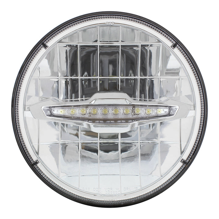 ULTRALIT - 3 High Power LED 7" Headlight With 10 White LED Position Light