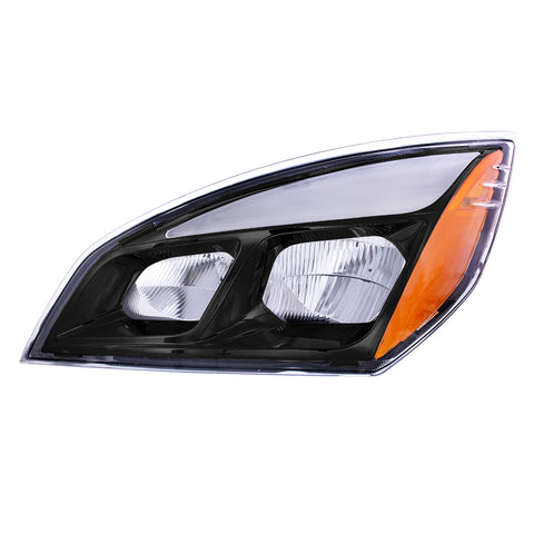 Black LED Headlight For 2018-2024 Freightliner Cascadia - Driver