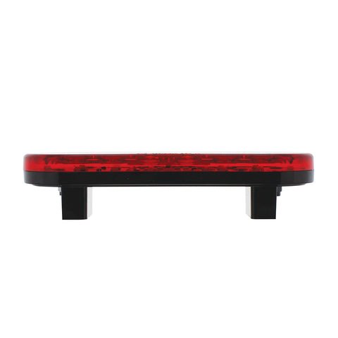 6" Oval Combo Light With 14 LED Stop, Turn & Tail & 16 LED Back-Up -Red LED/Red Lens